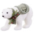 Фото #1 товара Новогоднее украшение Белый Разноцветный Пластик Polyfoam Ткань Медведь 16 x 35 x 21 cm