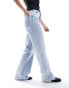 Фото #4 товара & Other Stories high waist straight leg jeans in soft True Blue wash