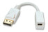 Lindy DisplayPort: DP(M) /Mini-DP(F) - 0.15 m - DisplayPort - Mini DisplayPort - Male - Female - White