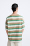 STRIPED JACQUARD T-SHIRT