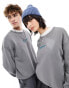 Nike Midi Swoosh unisex sweatshirt in dark grey Flat Pewter, XL - фото #2