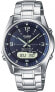 Фото #2 товара Casio Wave Ceptor Men's Solar Radio-Controlled Sapphire Crystal Watch with Solid Stainless Steel Case and Bracelet