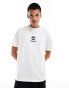 Timberland small central logo t-shirt in white