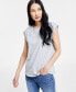 Women's Embellished Cotton Top, Created for Macy's