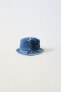 Фото #1 товара Denim patched bucket hat