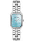 ფოტო #1 პროდუქტის Women's Three Hand Quartz Silver-Tone Alloy Link Bracelet Watch, 24mm