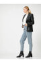 Yüksek Bel Straight Jean Kot Pantolon Crop Paça - Lucy Jean