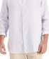 Фото #3 товара Рубашка мужская Club Room 100% льняная, созданная для Macy's.