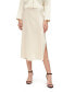 ფოტო #1 პროდუქტის Women's Minimalist Aesthetic Silk Poppy Skirt for Women