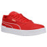 Puma Clasico L Lace Up Mens Red Sneakers Casual Shoes 387095-01