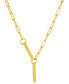 ფოტო #1 პროდუქტის Bar Pendant Necklace in 18K Gold Plated Brass