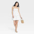 Women's Mini Bubble Dress - A New Day White XS