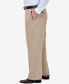 Фото #2 товара Men's Big & Tall Premium No Iron Khaki Classic Fit Flat Front Hidden Expandable Waistband Pants