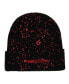 Фото #1 товара Men's Black Philadelphia 76ers Nep Speckle Cuffed Knit Hat