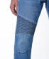 Фото #5 товара Men's Skinny Fit Moto Stretch Jeans