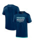 Фото #1 товара Men's Deep Sea Blue Seattle Kraken Authentic Pro Tech T-shirt
