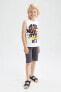 Фото #1 товара Комплект Дефакто для мальчиков - Байковый креглый комплект 2 шт.
