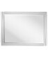 Moderno Stepped Beveled Rectangle Wall Mirror, 40" x 30" x 1.18"