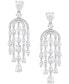 Cubic Zirconia Chandelier Drop Earrings in Sterling Silver