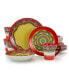 Фото #1 товара Zen Mozaik 16 Piece Luxurious Stoneware Dinnerware Set