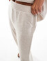 Vero Moda knitted wide leg trouser co-ord in oatmeal