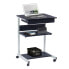 Rolling Laptop Cart With Storage, Graphite