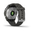 GARMIN Fenix 7S - Vernetzte Sport-GPS-Uhr - Silber mit grauem Armband