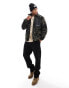 Фото #3 товара Jack & Jones paisley printed zip through borg jacket in black