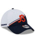 Фото #1 товара Men's White, Navy Chicago Bears 2023 Sideline 39THIRTY Flex Hat