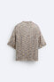 Crochet knit t-shirt