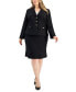 Фото #1 товара Костюм Le Suit Three-Button Jacket & Skirt