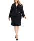 Костюм Le Suit Three-Button Jacket & Skirt