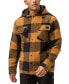 ფოტო #1 პროდუქტის Men's Plaid Hooded Insulated Flannel Jacket