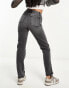 Фото #2 товара Pimkie straight leg jeans in washed grey