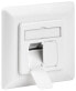 Фото #2 товара Wentronic CAT 6A Wall Plate Flush Mounting - White - RJ-45 - 6a - 500 MHz - White - 1 pc(s)