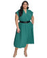 Фото #1 товара Платье Calvin Klein Plus Size Belted A-Line