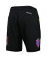 Фото #4 товара Men's Black Charlotte Hornets Hardwood Classics Color Bomb Energy Shorts