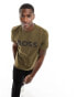 BOSS Orange Thinking1 logo tee in khaki