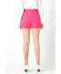 Фото #2 товара Women's Gold Color Button Detail Shorts