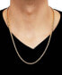 Macy's rounded Box Link 24" Chain Necklace in 18k Gold-Plated Sterling Silver