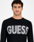 Фото #3 товара Men's Amyas Crewneck Long Sleeve Logo Sweater