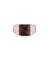 ფოტო #1 პროდუქტის Red Pietersite Gemstone Hammered Texture Rose Gold Plated SIlver Men Signet Ring