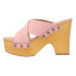 Фото #3 товара Dingo Driftwood Studded Platform Womens Pink Casual Sandals DI849-650