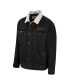 Фото #2 товара Men's x Wrangler Charcoal Michigan Wolverines Western Button-Up Denim Jacket