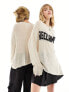 Фото #5 товара Reclaimed Vintage unisex oversized jumper with logo in cream