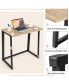 Folding Computer Desk No Assembly Study Writing Table for Small Spaces