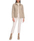 ფოტო #6 პროდუქტის Womens Collared Quilted Coat