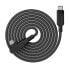 Фото #4 товара Kabel przewód kątowy w oplocie USB-C 100W 20V 5A 2m czarny