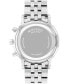 Men's Museum Classic Swiss Quartz Chrono Silver Tone Stainless Steel Watch 42mm