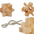 Knobelspiele Set aus Holz & Metall